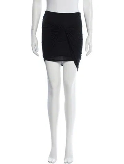Pre-owned Helmut Lang Pleated Accents Mini Skirt In Black