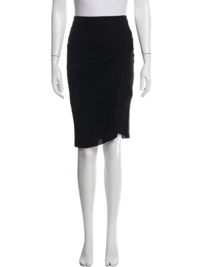 Pre-owned Helmut Lang Pleated Accents Mini Skirt In Black