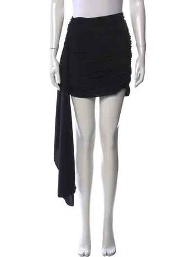 Pre-owned Helmut Lang Pleated Accents Mini Skirt In Black