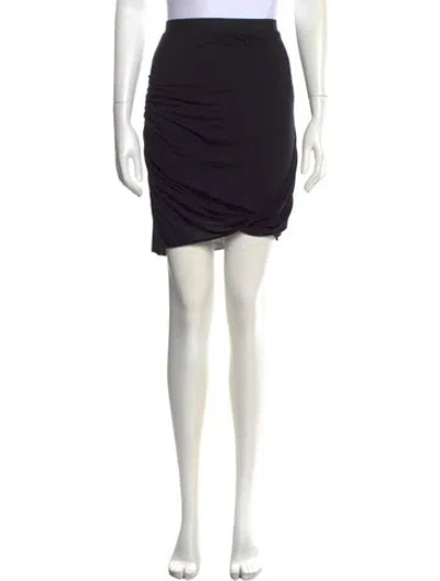 Pre-owned Helmut Lang Pleated Accents Mini Skirt In Black