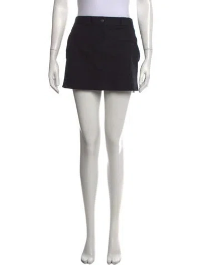 Pre-owned Helmut Lang Pleated Accents Mini Skirt In Black