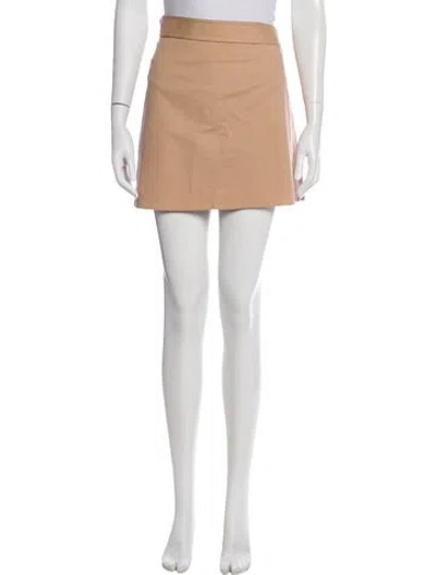 Pre-owned Helmut Lang Pleated Accents Mini Skirt In Neutral