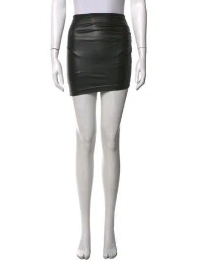 Pre-owned Helmut Lang Pleated Accents Mini Skirt W/ Tags In Black
