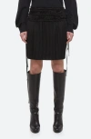 HELMUT LANG PLEATED DRAWSTRING WAIST SKIRT