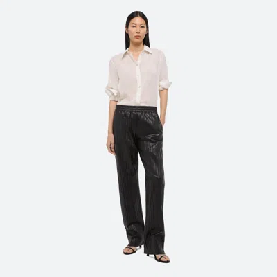 HELMUT LANG PLEATED LEATHER CAR TROUSER