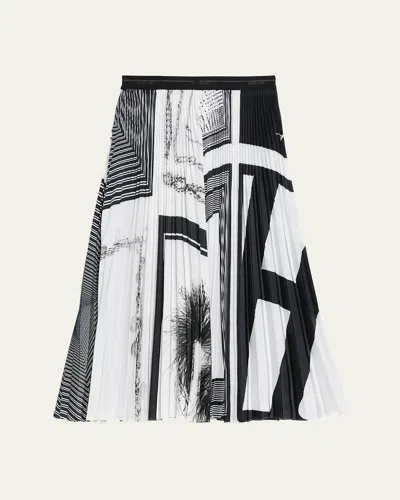 HELMUT LANG PLEATED MIDI SKIRT