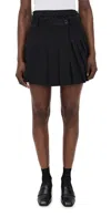 Helmut Lang Pleated Wool Skort