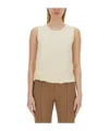 Helmut Lang Jersey Tank Top In White