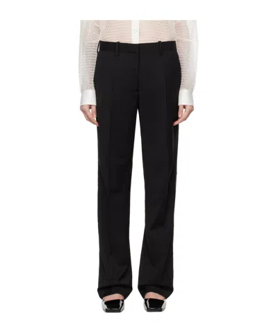 Helmut Lang Pleated Zipper Casual Pants In Black