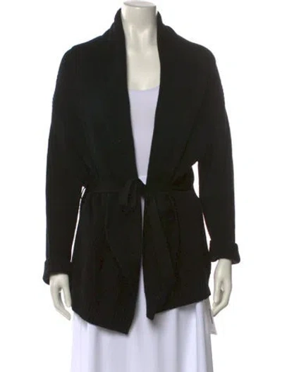 Pre-owned Helmut Lang Plunge Neckline Sweater In Black