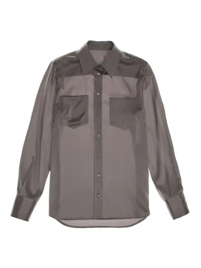 Helmut Lang Pocket-detail Shirt In Gray