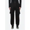 Helmut Lang Pocket Zoot Ponte Knit Cargo Joggers In Black