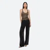 Helmut Lang Pointelle Rib Tank In Cognac