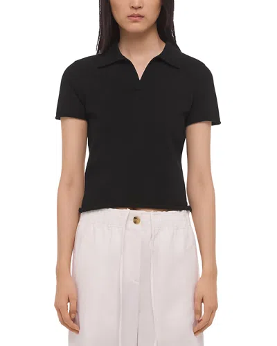 Helmut Lang Polo Top In Black