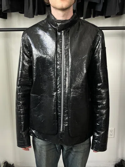 Pre-owned Helmut Lang Polyurethane Jacket Aw1998 In Black