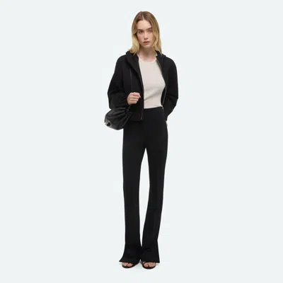 Helmut Lang Womens Leg Zipper Bootcut Leggings In Black