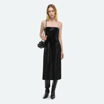 Helmut Lang Pony Midi Dress In Black