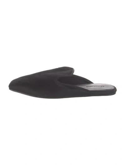 Pre-owned Helmut Lang Ponyhair Mules In Black