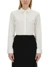Helmut Lang Fitted Button-front Shirt In White