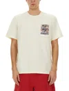 Helmut Lang Postcard Building Graphic Print T-shirt In White