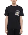 Helmut Lang Overpass Postcard Tee In Black
