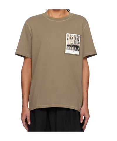 Helmut Lang Postcard: Greenwich T-shirt In Brown