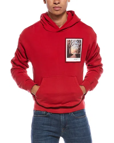 Helmut Lang Postcard Hoodie In Red