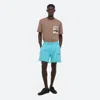 Helmut Lang Postcard Shorts In Teal