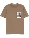 Helmut Lang Postcard Greenwich Tee In Brown