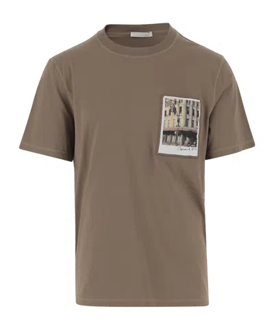 Helmut Lang Postcard T-shirt In Brown