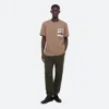 Helmut Lang Postcard Tee: Greenwich In Brownstone