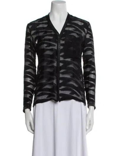 Pre-owned Helmut Lang Printed Blazer In Black