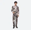 Helmut Lang Collage Print Organic Cotton Denim Baggy Jeans In Black Multi
