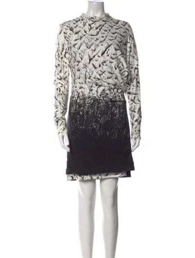 Pre-owned Helmut Lang Printed Knee-length Dress In Multi