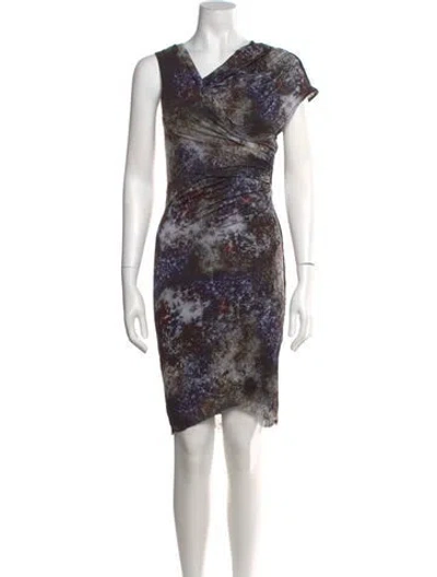 Pre-owned Helmut Lang Printed Knee-length Dress W/ Tags