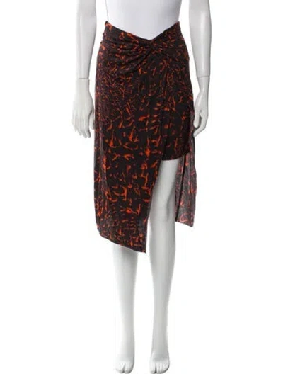 Pre-owned Helmut Lang Printed Knee-length Skirt In Multi