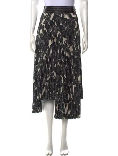 Pre-owned Helmut Lang Printed Midi Length Skirt In Neutrals
