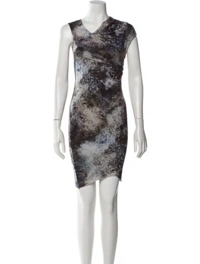 Pre-owned Helmut Lang Printed Mini Dress
