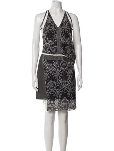 Pre-owned Helmut Lang Printed Mini Dress In Multi