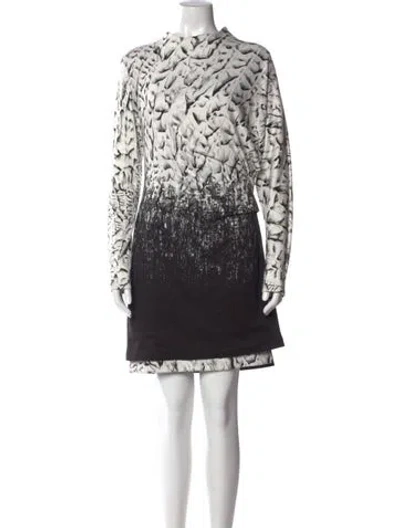 Pre-owned Helmut Lang Printed Mini Dress W/ Tags In Multi