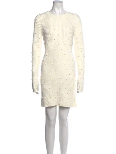 Pre-owned Helmut Lang Printed Mini Dress W/ Tags In Neutrals