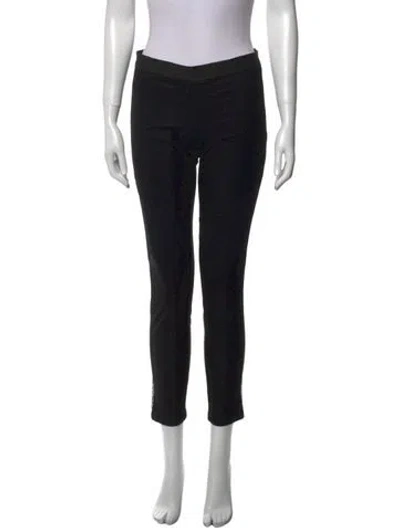 Pre-owned Helmut Lang Printed Skinny Leg Pants In Black