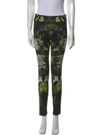 Pre-owned Helmut Lang Printed Skinny Leg Pants In Multi