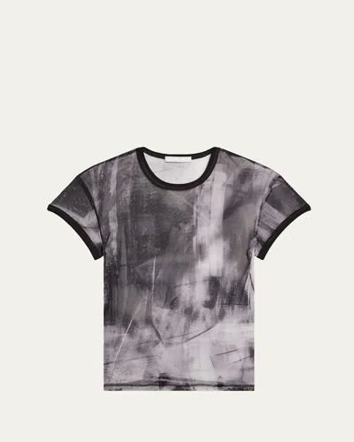 Helmut Lang T-shirt Mit Grafischem Print In Multi