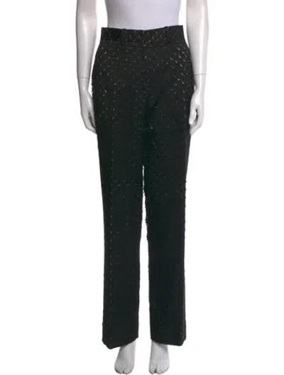 Pre-owned Helmut Lang Printed Wide Leg Pants W/ Tags In Black