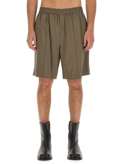 Helmut Lang Pull-on Shorts In Green