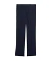 Helmut Lang Pure Wool Trousers In Navy