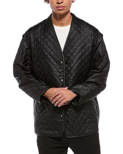 Helmut Lang Quilted Coat In Black