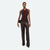 Helmut Lang Racer Strap Tank In Brown