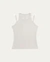Helmut Lang Racer Strap Tank Top In White